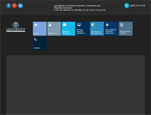 Tablet Screenshot of infinityinsurancepartners.com